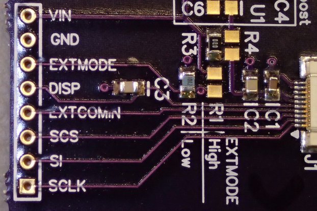 Scratch and Dent- Sharp Memory LCD breakout A2