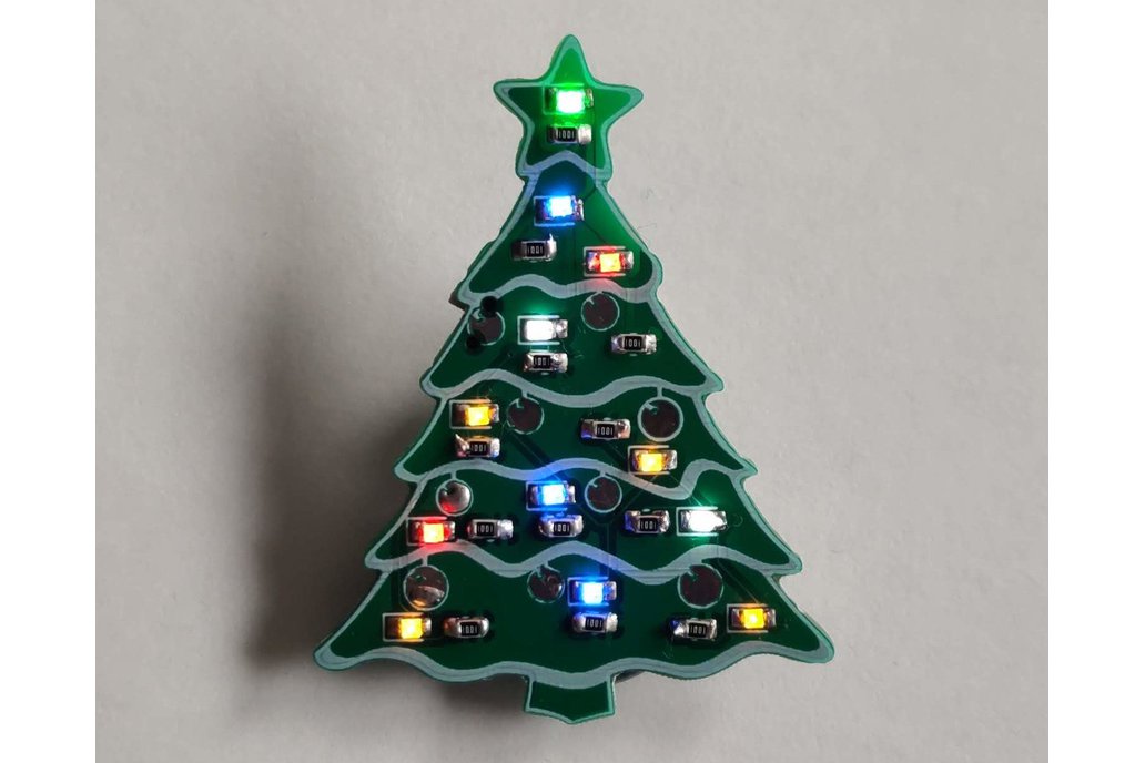 Christmas Tree led Pinbadge (incl. battery) 1