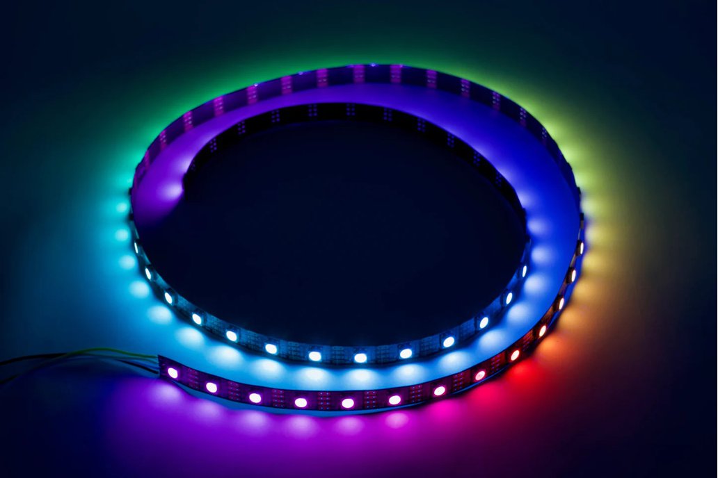 1 m (bare) of 60/m SK9822 (APA102) RGB LEDs 1