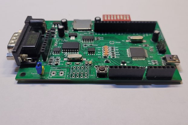 Arduino Leonardo  Atmega32u4 with CAN tranceiver