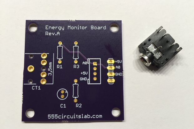 Energy Monitor Board PCB (incl. Stereo Jack)