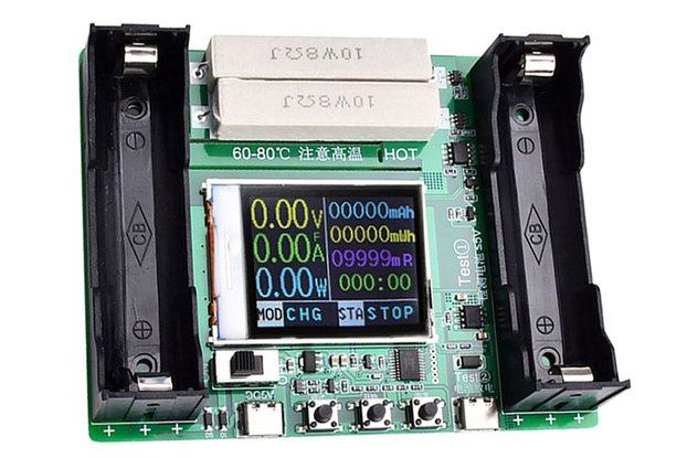 18650 Battery Capacity Tester TFT LCD Display