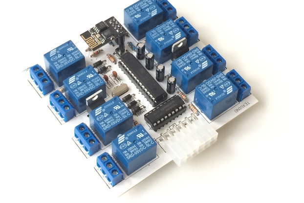 Wi-Fi Relay Board. 8 Relays/10 Inputs. Android app