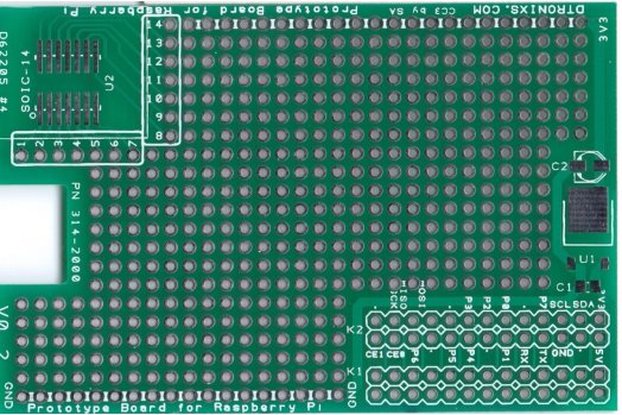 Raspberry PIIO - RPi ProtoBoard board (PCB only)