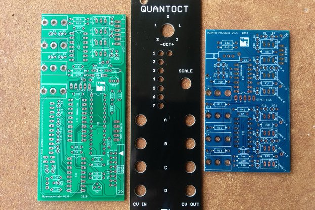 Quantoct - 4 channel quantizer (Eurorack PCB Set)
