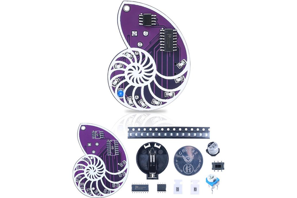 Seashell Light SMD Learn to Solder Kit 1