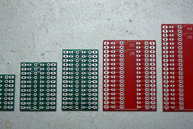 Chip Riser PCB's for component side IC pin access