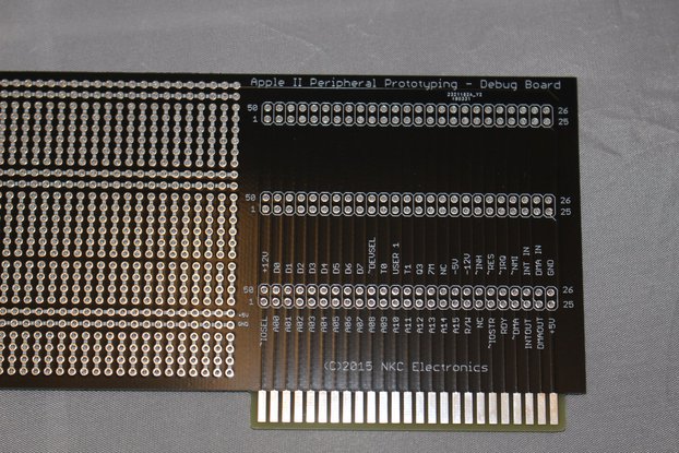 Apple II peripheral card prototyping PCB