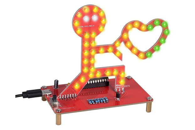 Give You My Heart LED Light Soldering Kit
