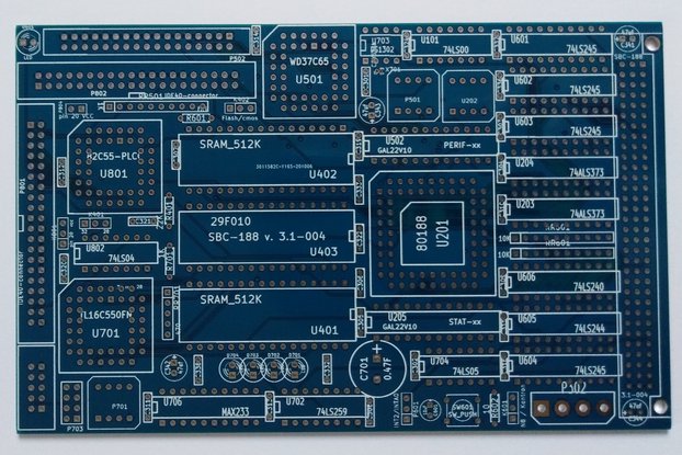 SBC-188 rev3.1 - 4 layer PCB board 80C188