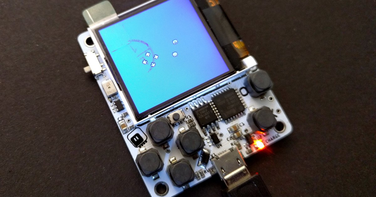 µGame 10 game console kit from Radomir Dopieralski on Tindie