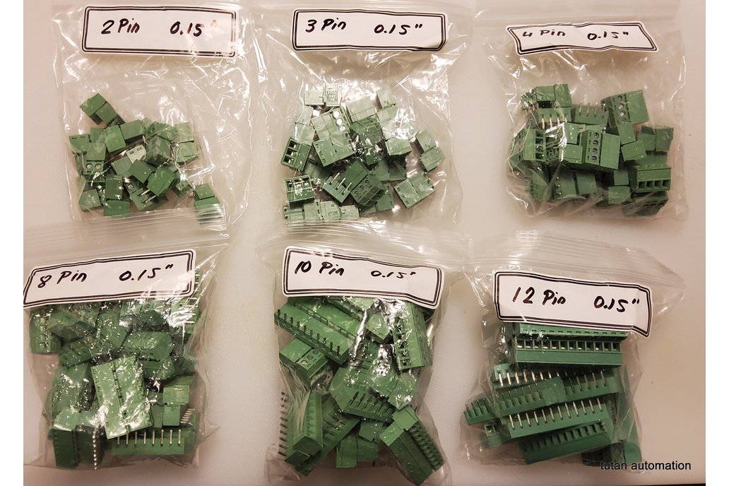 Lot of 115 plug-in terminal block 0.15" 3.81mm 1