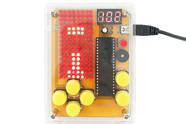 Red LED Display Game Machine Soldering Kit