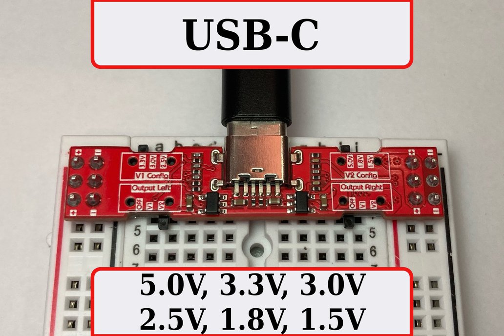 Power Supply Rail USB-C Kit for Breadboard 1