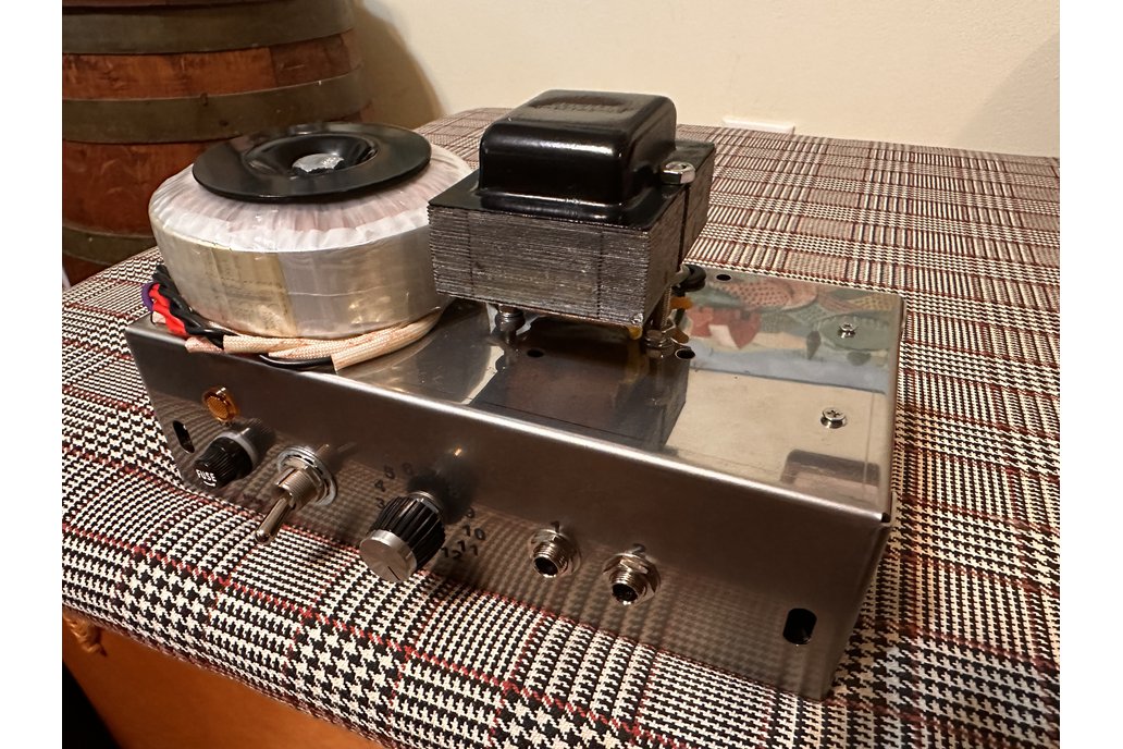 Tube guitar amp homemade 5F1 champ clone chrome 1