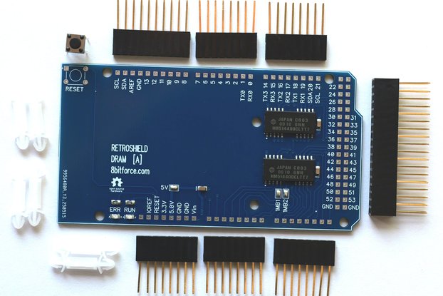1MByte Dynamic RAM Shield for Arduino Mega
