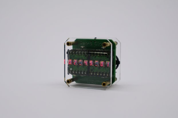 Retro Clock with 2 HPDL1414 LED Displays