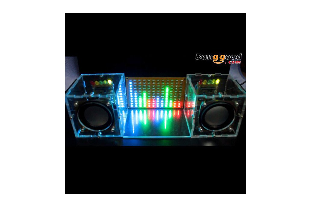 LED Flashing Music Spectrum & DIY Amp Speaker Kit 1
