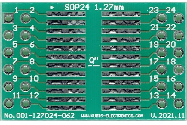 SO24, SOJ24, SOP24 1.27mm(0.05") to 2 x IDC2x6