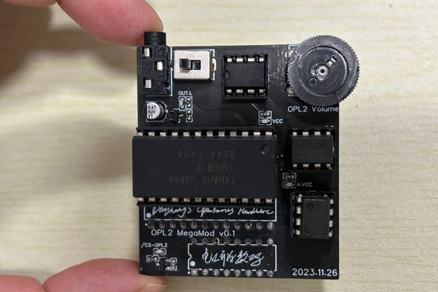 OPL2 MegaMod - Tiny YM3812/3526 Music Module