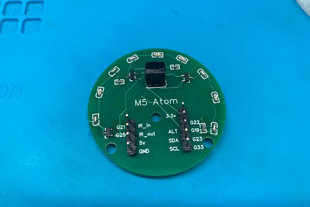 M5Atom IR transmitter,receiver and temperature