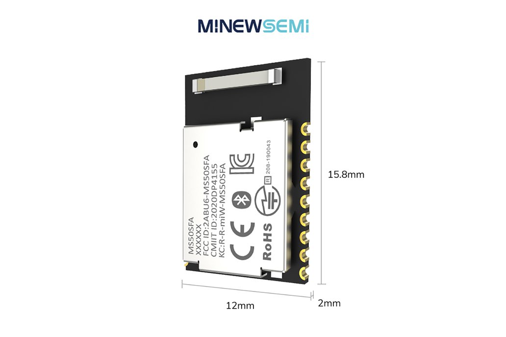 MinewSemi MS50SFA2 nRF52832 RF Ble 5.4 Module 1