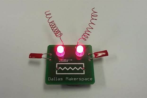 Dallas Makerspace Robot Badge Kit
