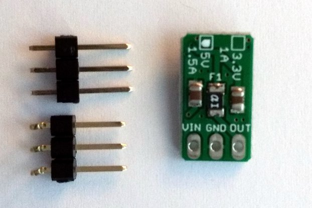 5v/1.5A 3-pin Linear Voltage Regulator w/polyfuse