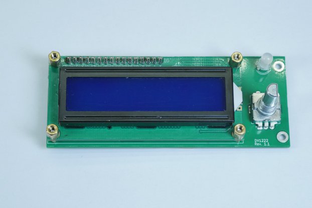 I2C LCD Front Panel with rotary encoder + RGB LED