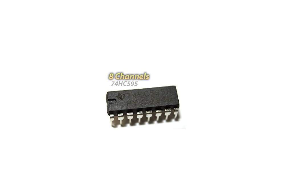 [5 pack] 74HC595 Shift Register (For LED Arrays and GPIO Expansion) 1