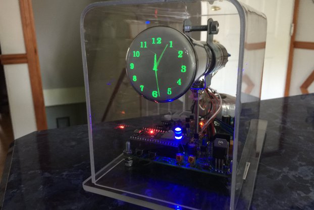 Oscilloscope Clock 2" Cathode Ray Tube Wifi/GPS
