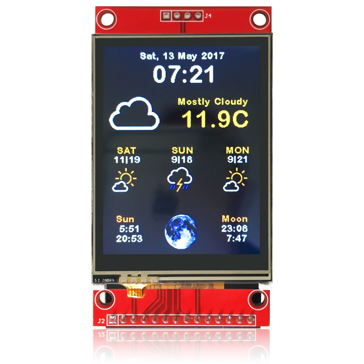 ESP32 WiFi Color Display Kit Grande • ThingPulse