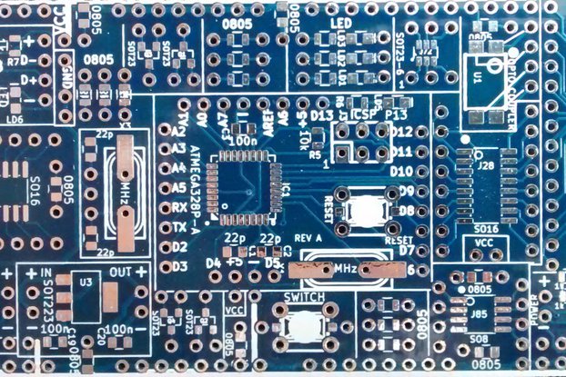 SMD Prototype PCB ATMEGA328 Atmel TQFP32 Arduino