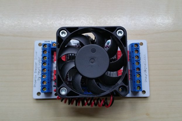Phoenix CNC Stepper Driver with 4 DRV8825 and Fan