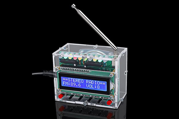 DIY Kit RDA5807 FM Radio Receiver with LED Light
