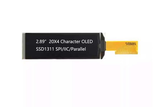 2.89 inch 20x4 character oled display US2066 White