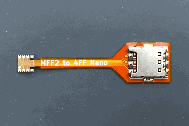 esim to Nanosim Adapter (aka MFF2 To 4FF Adapter)
