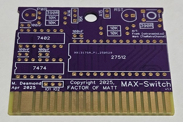 DesTest MAX-Switch bare PCB (through-hole)