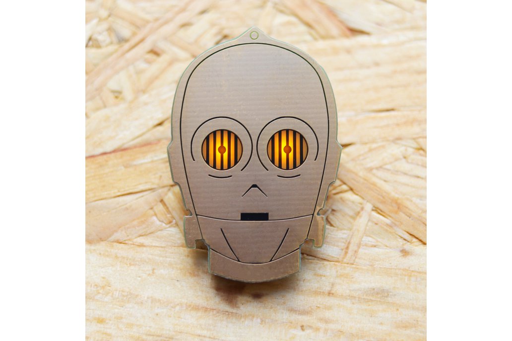 C-3PO Electronic Led Pin Badge 1
