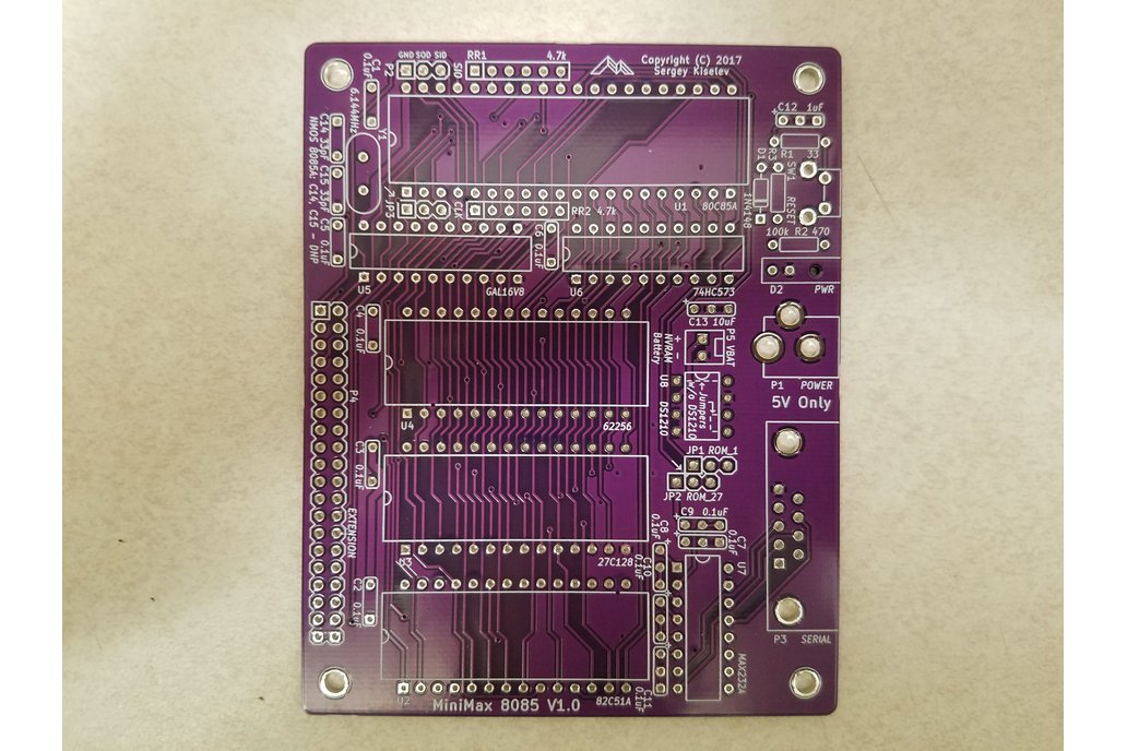 MiniMax8085, Single Board Computer, PCB 1