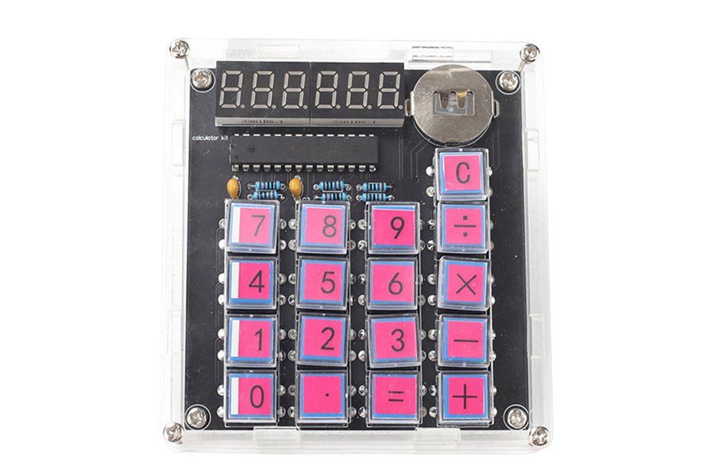 DIY Calculator Soldering Kit with Acrylic Case 1