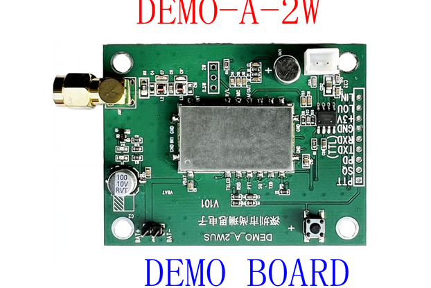 DEMO-A-2W   demo board  (for 2W UHF or VHF )module