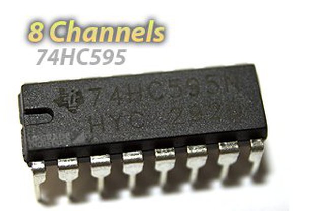 [5 pack] 74HC595 Shift Register (For LED Arrays and GPIO Expansion)