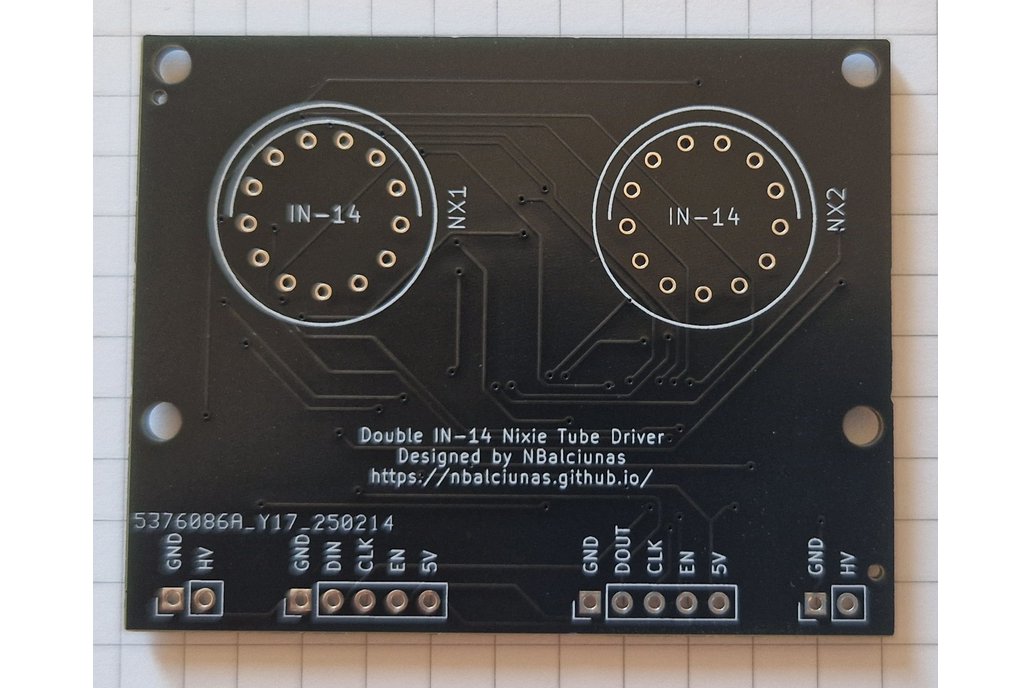 Double IN-14 Nixie Tube Driver 1