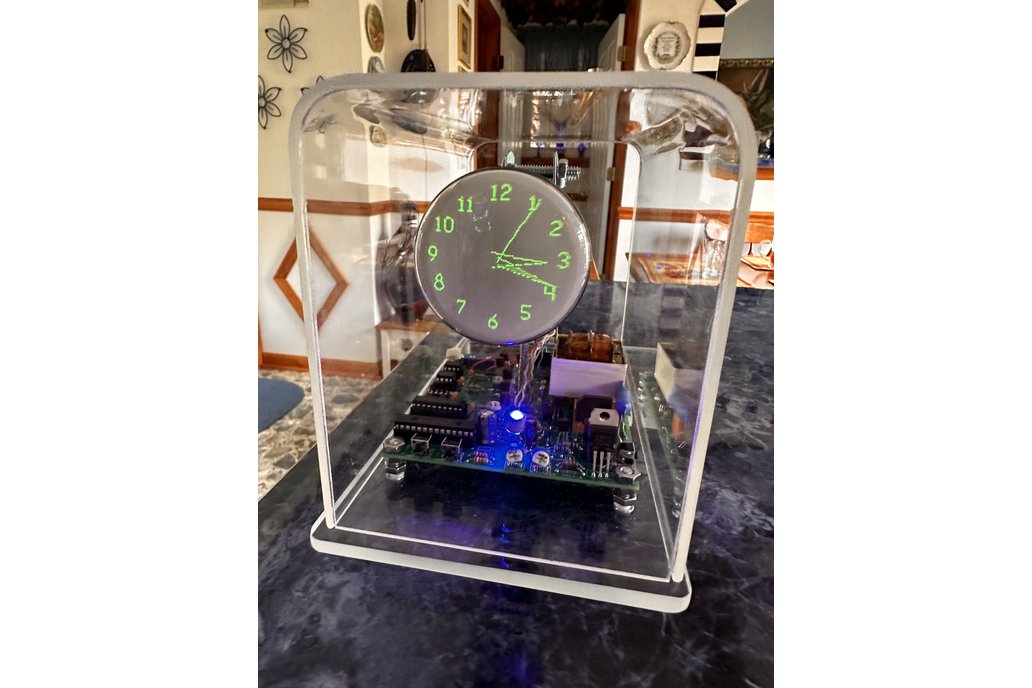 Mini oscilloscope clock OSC4.6 original vector 1