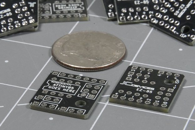 ATtiny Breakout With Extra Power and Ground