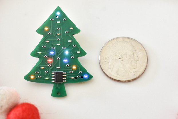 Circuit Board Christmas Tree Pin