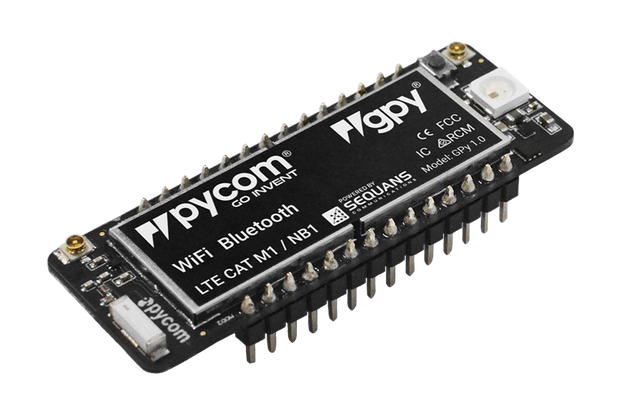 Pycom GPy - WiFi, Bluetooth LE and LTE-M Dev Board