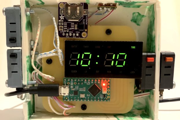 Microwave LED Display Clock/Micro-game