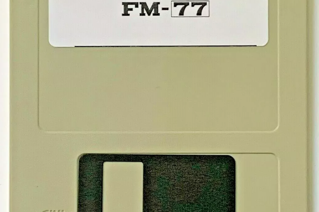 Fujitsu FM-77 FM-7 Computer Floppy Disk Demo Basic